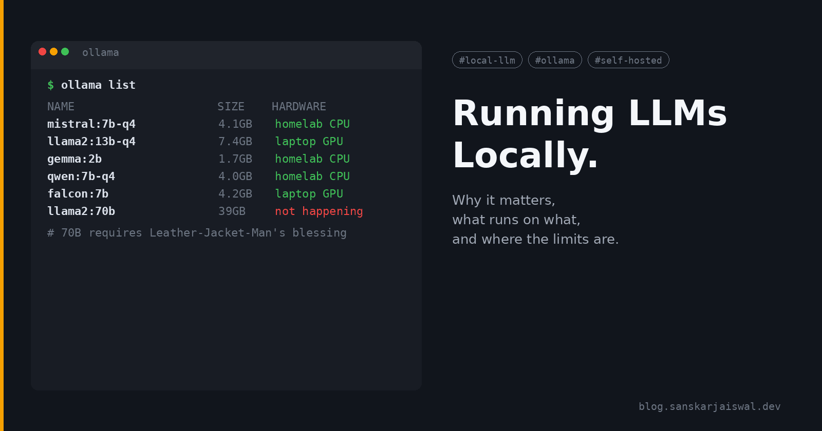 Running LLMs Locally: Why It's Important and How to Do It