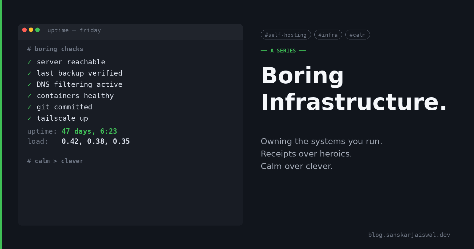 Boring Infrastructure